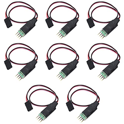 GREOHNMPAW 8X Fernbedienungsschalttafel CH3-Lichtsteuermodul für Die Plug-and-Play-Lampe des Modells RC Car Light von GREOHNMPAW