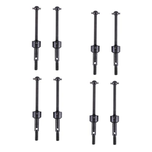 GREOHNMPAW 8X Metall Universal-Schwenkwelle CVD 53792 für 1/10 RC Car TT-01 TT01 TT-02 TT02 TA04 Upgrade-Teile von GREOHNMPAW