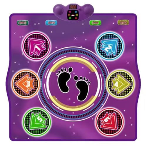 GREOHNMPAW Elektronisches Tanzpad, Kabellose BT-Tanzmatte, Familienmusik-Spielmatte für Kinder und Erwachsene für Bewegung und Spiele von GREOHNMPAW