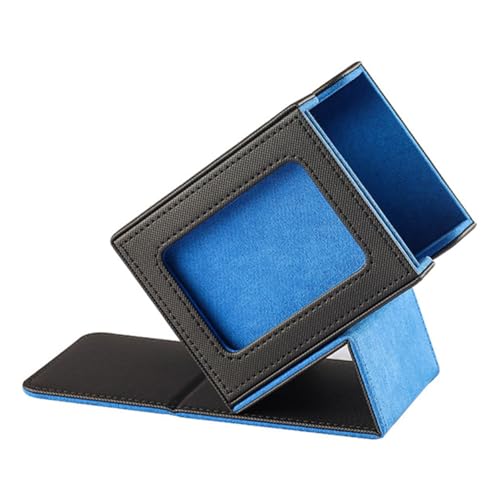 GREOHNMPAW Kartenaufbewahrungsbox für Sammelkarten, Kartendeckbox mit Sichtfenster Kartendeckhülle Kartendeckbox Blau von GREOHNMPAW