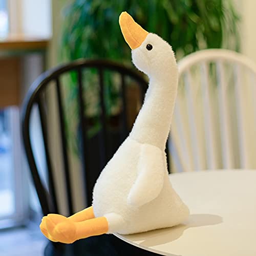 32-100cm Große Plüsch Weiße Ente Spielzeug Riesen Rosa Ente Himmel Langer Hals Gans Tier Puppe Spielzeug Für Kinder Geburtstagsgeschenk 32cm Weiß von GRIER