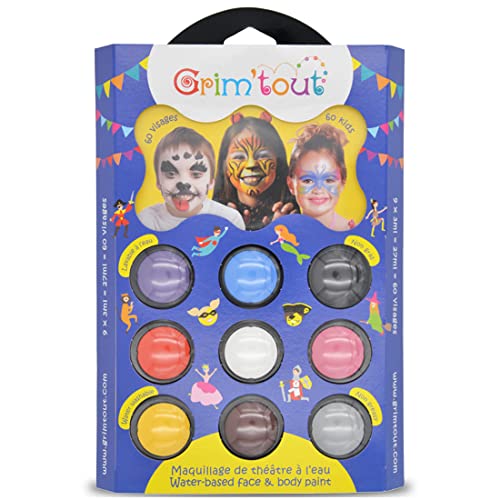 GRIM'TOUT GT41428 Palette mit 9 Make-ups, Mehrfarbig von GRIM'TOUT