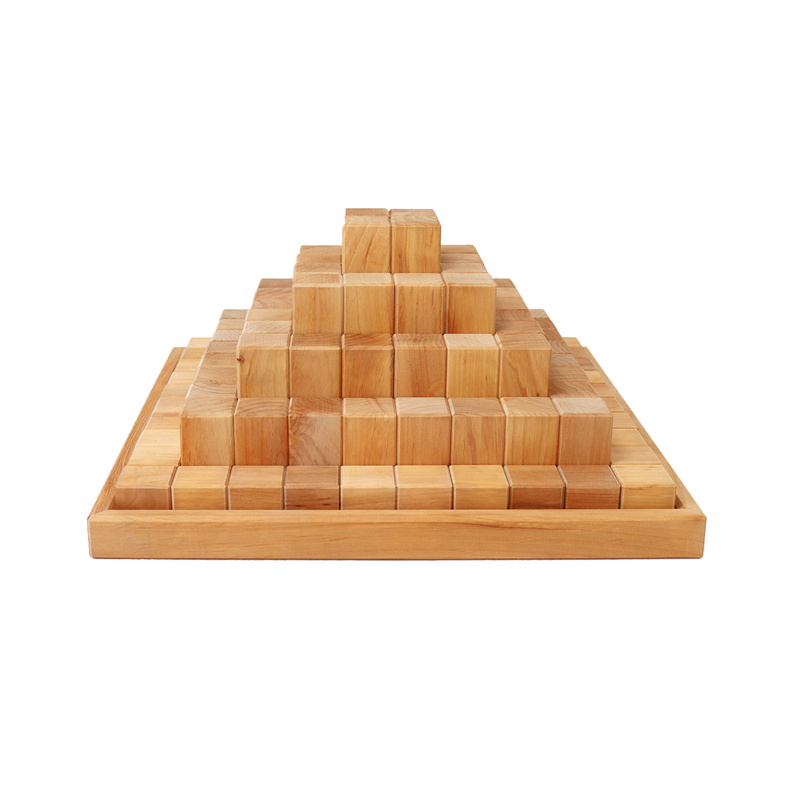 Holz-Stufenpyramide NATUR 100-teilig von GRIMM's