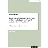 Unterrichtsstörungen: Präventive und reaktive Maßnahmen im Vergleich zwischen Theorie und Praxis von GRIN