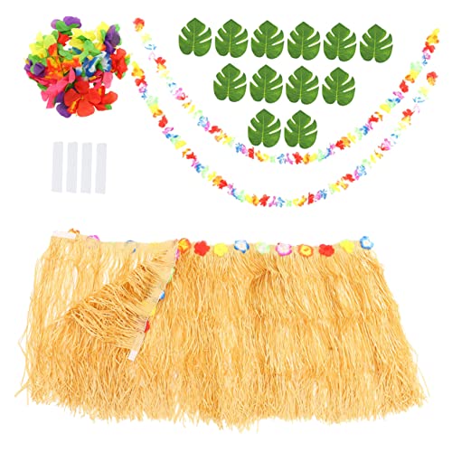 GRIRIW 1 Satz Hawaiian Party Tischrock Set mit Trinkhalmen und Dekorationen Teilig für Sommer und aus Hochwertigem Seidenstoff und Materialien Bunte Farben und Formen für Unvergessliche GRIRIW 1 Satz Hawaiian Party Tischrock Set mit Trinkhalmen und Dekorationen Teilig für Sommer und aus Hochwertigem Seidenstoff und Materialien Bunte Farben und Formen für Unvergessliche von GRIRIW