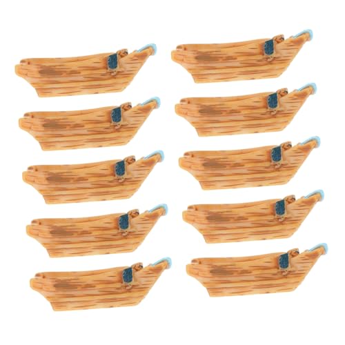 GRIRIW 10 Stück Aquarium-Haustier-Ornament Klein Dekoration Quallenbecken Aquarienbecken Mini-hausschmuck Miniboot Mini- -dekore Mini-Boot-Ornament Mini-Boot- Mini-hausboot Harz von GRIRIW