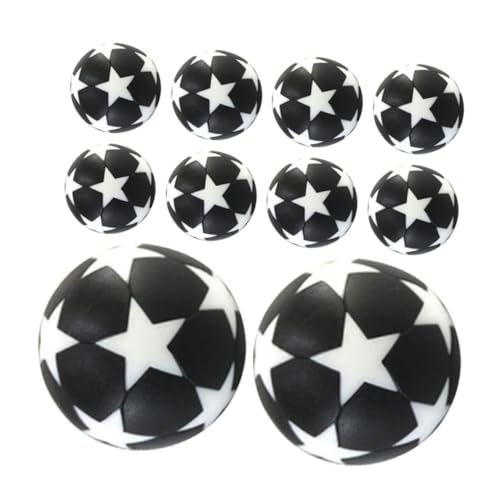 GRIRIW 10 Stück Fußball Ersatzbälle für Tischfußballspiel Schwarz und Weiß für Indoor Spielspaß GRIRIW 10 Stück Fußball Ersatzbälle für Tischfußballspiel Schwarz und Weiß für Indoor Spielspaß von GRIRIW
