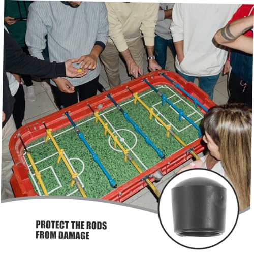 GRIRIW 16 Stück Teiliges Tischfußball Zubehör Endkappen für Fußballtisch Ersatz Schutzkappen für Spieltischstangen Einfache Montage Runde Mini Sicherheitsabdeckungen für Kickertisch von GRIRIW