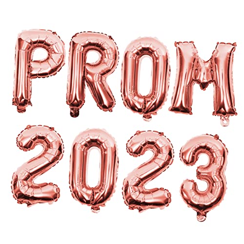 GRIRIW 2 Sätze Graduation Party Folienballons Prom Rosegold Abschluss Dekoration Luftballons für Schulabschluss Party Fotokulisse von GRIRIW