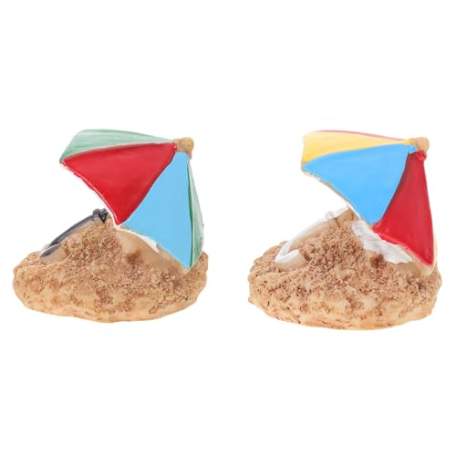 GRIRIW 2 Stücke Mini Harz Regenschirm Decor Realistische Modell Für Desktop Miniatur Wohnkultur Zufällige Farbe GRIRIW 2 Stücke Mini Harz Regenschirm Decor Realistische Modell Für Desktop Miniatur Wohnkultur Zufällige Farbe von GRIRIW