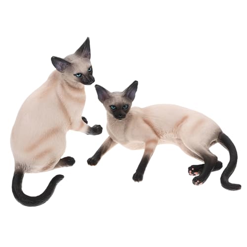 GRIRIW 2 Stücke Simulation Katze Schmuck Kunststoff Tier Modelle Lebendige Katze Form Für Hause GRIRIW 2 Stücke Simulation Katze Schmuck Kunststoff Tier Modelle Lebendige Katze Form Für Hause von GRIRIW