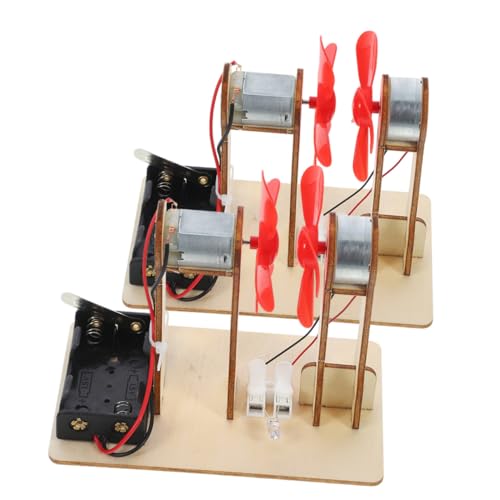 GRIRIW 2Sätze Windgenerator Motor Teiliges DIY Materialpaket Für Pädagogisches Experiment Zur Stromerzeugung Für Naturwissenschaften Und Kreative Lernspiele von GRIRIW