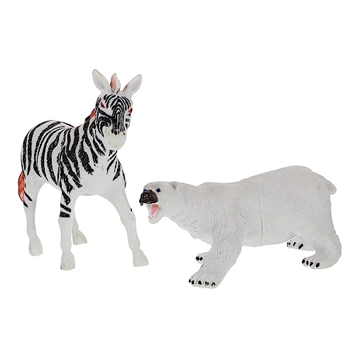 GRIRIW 2Stücke Kunststoff Zebra Und Eisbär Skulpturen Realistische Tierfiguren Für Dekoration Und Lernspielzeug Tierfiguren Für Schreibtisch Und Zuhause GRIRIW 2Stücke Kunststoff Zebra Und Eisbär Skulpturen Realistische Tierfiguren Für Dekoration Und Lernspielzeug Tierfiguren Für Schreibtisch Und Zuhause von GRIRIW