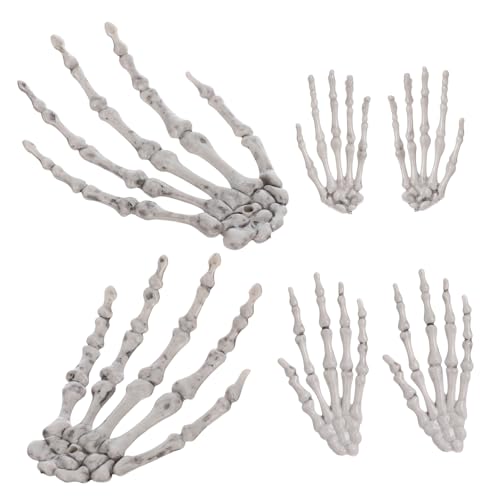 GRIRIW 3 Paare Skelett Hand Ornament Halloween Dekoration Gruselige Requisiten für Spukhaus und Partys Fadeless und Formbeständig für Halloweenfeiern und Scherzartikel GRIRIW 3 Paare Skelett Hand Ornament Halloween Dekoration Gruselige Requisiten für Spukhaus und Partys Fadeless und Formbeständig für Halloweenfeiern und Scherzartikel von GRIRIW