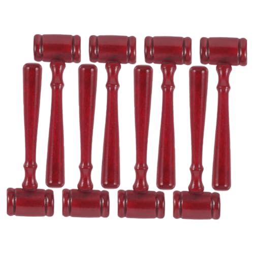 GRIRIW 8 Stücke Holz Richter Hammer Spielzeug Halloween Rolle Spielen Hämmer Gerichtssaal Requisiten Kinder Mini Hammer Für Kinder Anwalt Und Richter Cosplay von GRIRIW