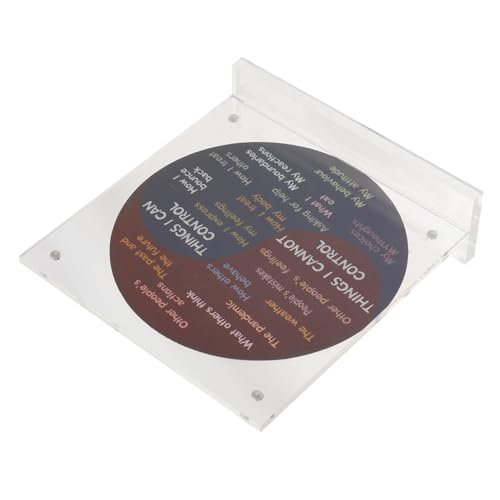 GRIRIW Acryl Emotionen Rad Emotion Wheel Für Büro Zuhause Dekoratives Gefühlsrad Als Tischdeko Psychologische Gesundheitsdekoration Runde Acrylornamente Für Emotionale von GRIRIW