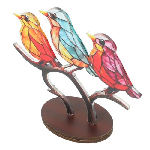 GRIRIW Bunte Vogel-skulptur Lebendige Tischdekoration Für Büro Und Garten Mit Für Vogelliebhaber Und Kreative Wohnraumgestaltung GRIRIW Bunte Vogel-skulptur Lebendige Tischdekoration Für Büro Und Garten Mit Für Vogelliebhaber Und Kreative Wohnraumgestaltung von GRIRIW