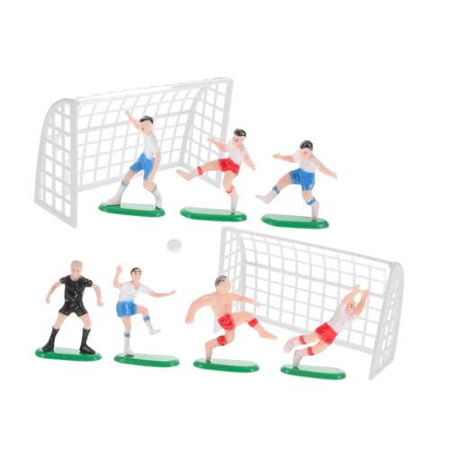 GRIRIW Fußballspieler Figuren Miniatur Deko für Jungen Geburtstag Kuchen Cupcake Tortenaufleger Sports Party Zubehör von GRIRIW