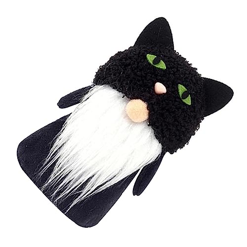 GRIRIW Adorable GNOME Halloween Dekoration Kreativer GNOME Mit Fledermaus Schwarzer Katze Und Kürbis Für Partys Zuhause Und Büro Figur Für Halloween-feiern Und von GRIRIW