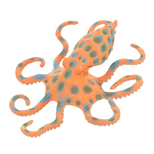 GRIRIW Lifelike Ringed Octopus Modell Realistisches für Aquarien und Dekoration Sicheres und Lernspielzeug für Stabiles Kunststoffmaterial Vivid Design für Aufmerksamkeit von GRIRIW