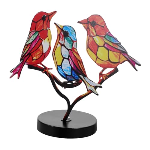 GRIRIW Metall Desktop Vogel Decor 3 Vögel Ornament Vogel Statue Für Garten Dekorative Metall GRIRIW Metall Desktop Vogel Decor 3 Vögel Ornament Vogel Statue Für Garten Dekorative Metall von GRIRIW