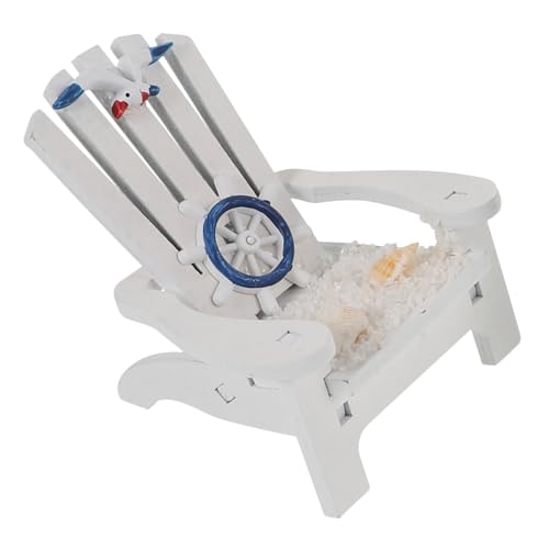 GRIRIW Mini Holz Stuhl Ornament Strandstuhl Deko Für Kinderzimmer Puppenhaus Tisch Nautische Dekoration Zufälliger Stil Simuliert Leicht Platzsparend von GRIRIW