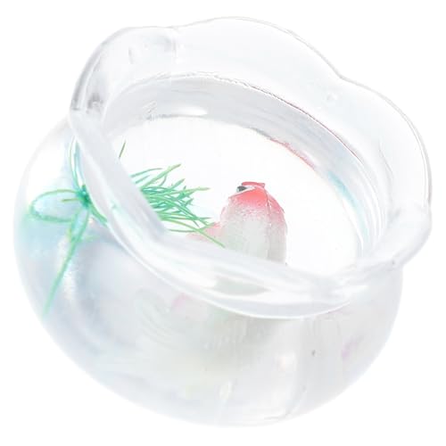 GRIRIW Mini-Aquarium Lebensechte Fisch-Ornamente Dekoratives Aquarium Für Miniatur-Szene von GRIRIW