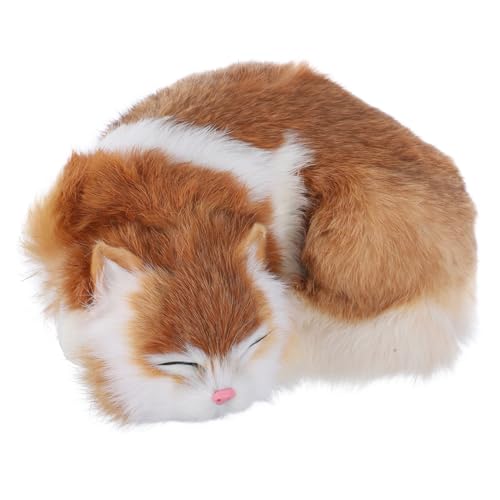 GRIRIW Realistische Simulation Katze Gelb Plüsch Für Home Office Kissen Dekoration GRIRIW Realistische Simulation Katze Gelb Plüsch Für Home Office Kissen Dekoration von GRIRIW