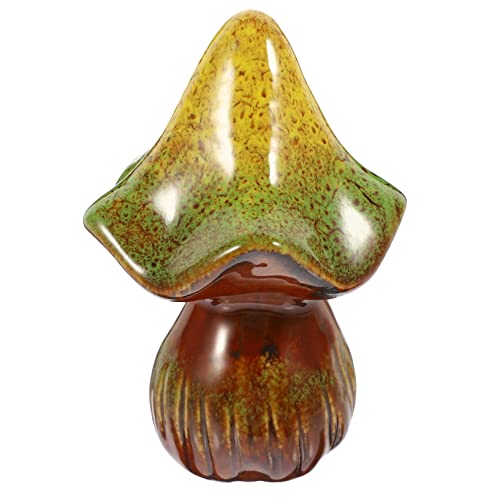 GRIRIW Pilzstatue Garten-peeker Keramik Dekorative Figur Schreibtisch-pilz-Ornament Home-Office- Künstlerisches Kunsthandwerk von GRIRIW