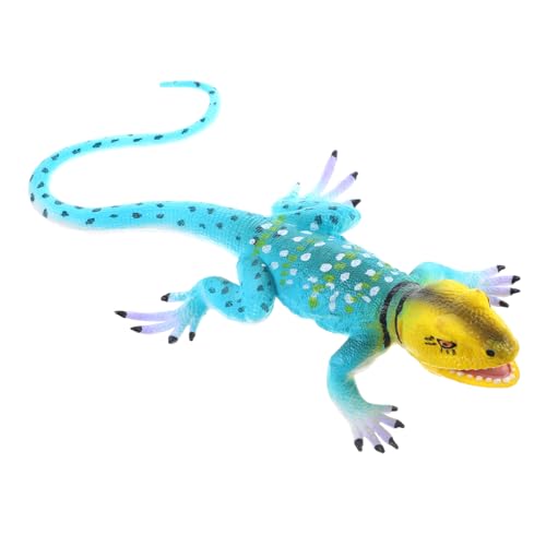 GRIRIW Spielzeug Dekorative Echsenfigur Realistische Kreative Modellstatue Für Schreibtisch Oder Raumdekoration Frilled Lizard Design Hochwertiges Amphibien Ornament Für Tierliebhaber von GRIRIW