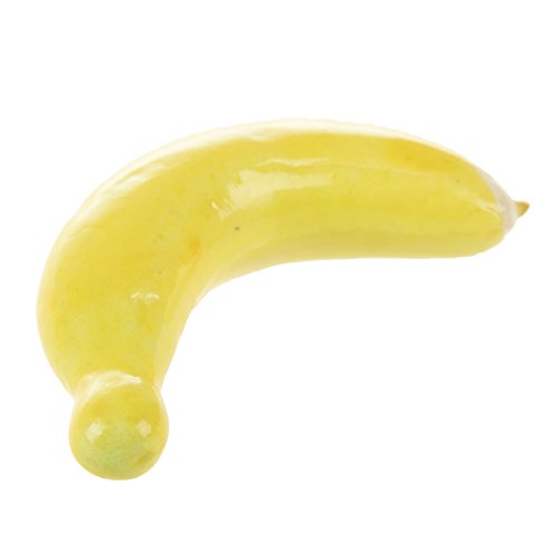 GROCKSTR 10 Stueck gelb Fake-Schaum-Party Bananen dekorative kuenstliche Fruechte von GROCKSTR