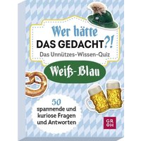 Wer hätte das gedacht?! Das Unnützes-Wissen-Quiz Weiß-Blau von GROH Verlag