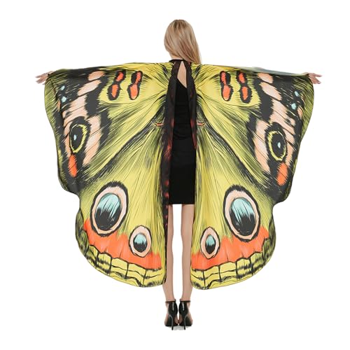 GRONGU Buntes Schmetterlingsflügel Kostüm Für Kleinkinder Für Kinder Mädchen Halloween Engelsflügel Kostüm Halloween Kostüme Für Männer Und Erwachsene von GRONGU