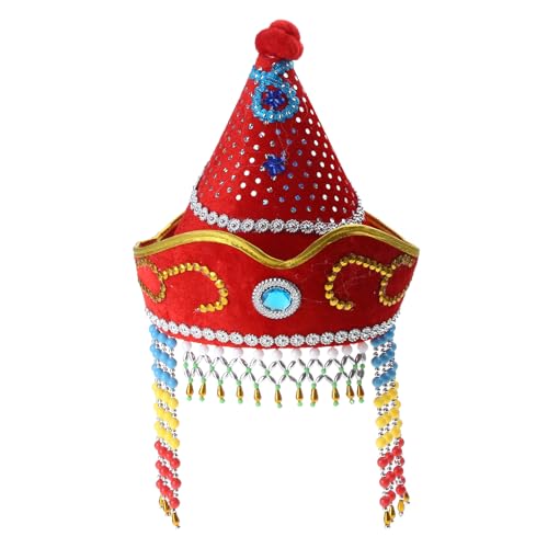 GRONGU Vielseitiger Mongolischer Für Ethnische Festliche Mongolische Tanzkostüme Hüte Für Erwachsene Kinder Schule Spielen Requisiten Cosplay Kostüm Für Erwachsene von GRONGU