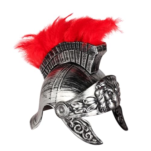 Karnevalskostüme Römischer Helm Antike Cosplay Mittelalter Hut Punk Helm Antike Europäische Soldaten Rollenspiel Helm Gladiatoren Helm Erwachsene Gladiatoren Helm Kunststoff Gladiatoren Helm von GRONGU