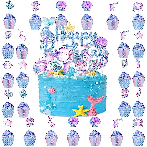 GROVBL 25 Stück Meerjungfrau Tortendeko Topper zum Thema Meerjungfrau geburtstag deko Tortendeko Mädchen Partydeko Meerjungfrau Deko Kindergeburtstag Ozean Cupcake Toppers Schwanz Kuchendeko GROVBL 25 Stück Meerjungfrau Tortendeko Topper zum Thema Meerjungfrau geburtstag deko Tortendeko Mädchen Partydeko Meerjungfrau Deko Kindergeburtstag Ozean Cupcake Toppers Schwanz Kuchendeko von GROVBLE