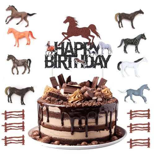GROVBLE 15 Stück Tortendeko Pferd Geburtstag Cake,Pferderennen Cake Topper Pferdereiter Alles Gute Zum Geburtstag Kuchen Dekorationen,Kunststoff Pferde,Boy Girl Geburtstagsfeier Dekoration GROVBLE 15 Stück Tortendeko Pferd Geburtstag Cake,Pferderennen Cake Topper Pferdereiter Alles Gute Zum Geburtstag Kuchen Dekorationen,Kunststoff Pferde,Boy Girl Geburtstagsfeier Dekoration von GROVBLE