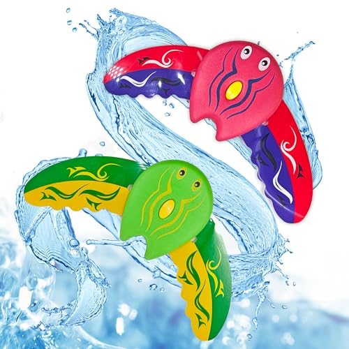GROVBLE 2 Stück Wasserspielzeug Kinder Outdoor,Poolspielzeug,Unterwasser Glider,Pool Spielzeug,Schwimmbad Tauchspielzeug,Geschenke für Kinder,Sommer Poolparty Geschenk,für Jungen und Mädchen GROVBLE 2 Stück Wasserspielzeug Kinder Outdoor,Poolspielzeug,Unterwasser Glider,Pool Spielzeug,Schwimmbad Tauchspielzeug,Geschenke für Kinder,Sommer Poolparty Geschenk,für Jungen und Mädchen von GROVBLE