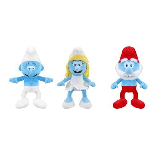 Grupo Moya Packung mit 3 Figuren aus Plüsch, Schlümpfe, 22 cm: Schlumpf, Papst Schlumpf und Schlumpfin, gefüllt und außen aus 100% recyceltem Material, geeignet für alle Altersgruppen Grupo Moya Packung mit 3 Figuren aus Plüsch, Schlümpfe, 22 cm: Schlumpf, Papst Schlumpf und Schlumpfin, gefüllt und außen aus 100% recyceltem Material, geeignet für alle Altersgruppen von GRUPO MOYA