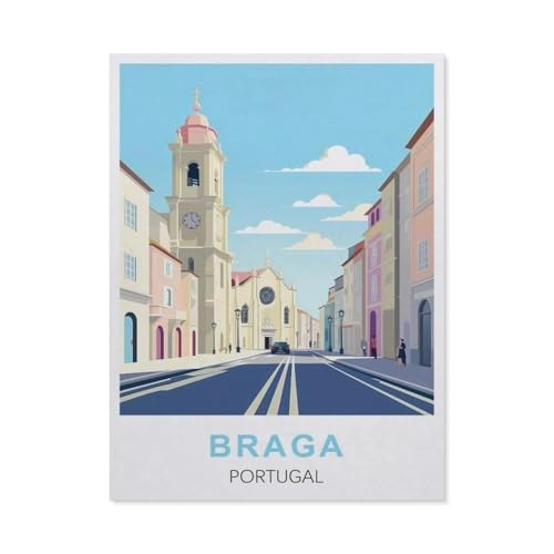 1000 Puzzles Für Erwachsene，Braga, Portugal，Freizeit Unterhaltung Kinder Spielzeug Zuhause Dekoration Art（38x26cm）-T29 von GSBRSNTS