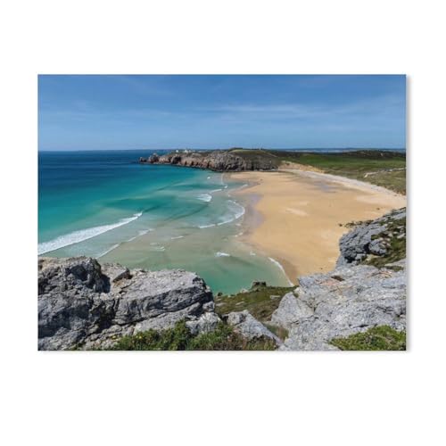 1000 Puzzles Für Erwachsene，Bretagne Crozon，Freizeit Unterhaltung Kinder Spielzeug Zuhause Dekoration Art Geschenk（75x50cm）-AE47 von GSBRSNTS