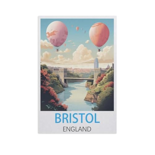1000 Puzzles Für Erwachsene，Bristol, England，Freizeit Unterhaltung Kinder Spielzeug Zuhause Dekoration Art（38x26cm）-AK90 von GSBRSNTS