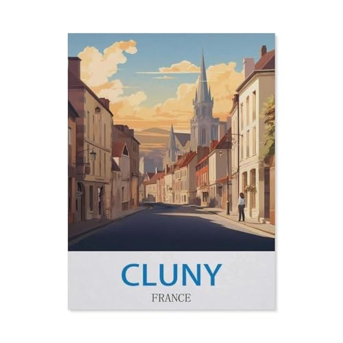 1000 Puzzles Für Erwachsene，Cluny, Frankreich，Freizeit Unterhaltung Kinder Spielzeug Zuhause Dekoration Art（38x26cm）-Q37 von GSBRSNTS