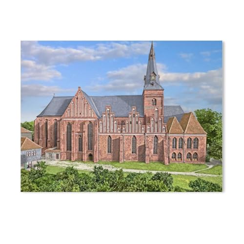 1000 Puzzles Für Erwachsene，Salzwedel – Katharinenkirche，Freizeit Unterhaltung Kinder Spielzeug Zuhause Dekoration Art Geschenk（75x50cm）-AA6 von GSBRSNTS