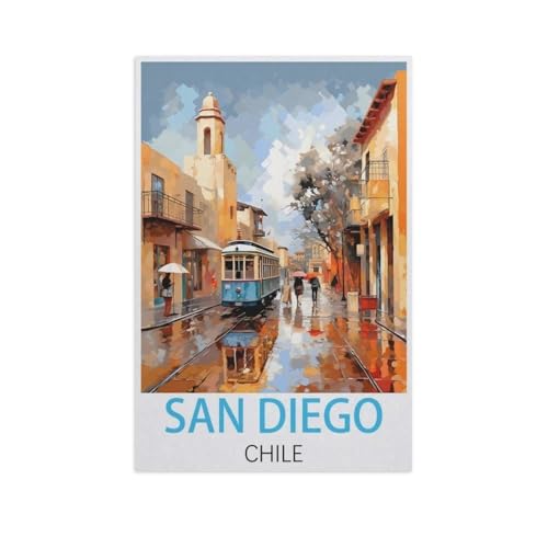 1000 Puzzles Für Erwachsene，San Diego, Chile，Freizeit Unterhaltung Kinder Spielzeug Zuhause Dekoration Art Geschenk（50x70cm）-AJ61 von GSBRSNTS