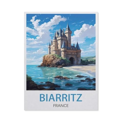 1000 Stück，Biarritz, Frankreich，Puzzle Für Erwachsene Lernspielzeug Für Kinder Kreative Spiele Unterhaltung Papier Puzzles Home Decor（50x70cm）-U23 von GSBRSNTS