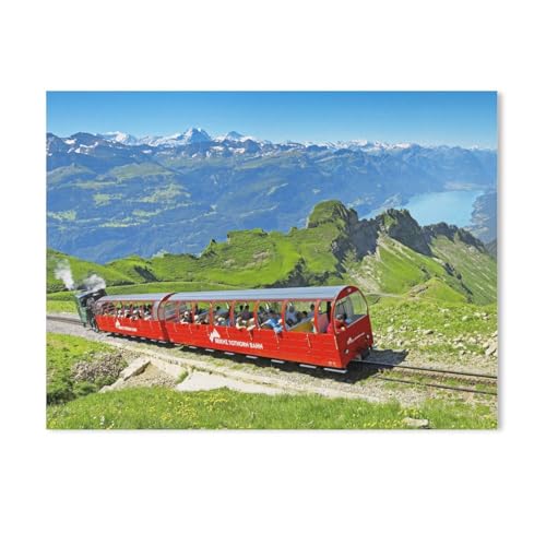 1000 Stück，Brienzer Rothorn-Bahn (Zahnradbahn)，Puzzle Für Erwachsene Lernspielzeug Für Kinder Kreative Spiele Unterhaltung Papier Puzzles Home Decor（38x26cm）-AD75 von GSBRSNTS