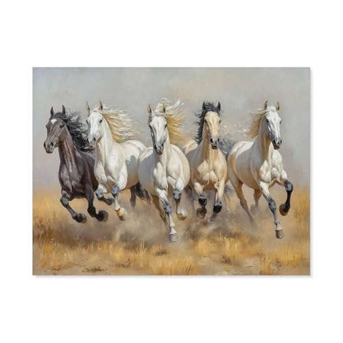 1000 Stück，Das Pferd als Ausdruck von Dynamik und Kraft，Puzzle Für Erwachsene Lernspielzeug Für Kinder Kreative Spiele Unterhaltung Papier Puzzles Home Decor（50x70cm）-AH43 von GSBRSNTS