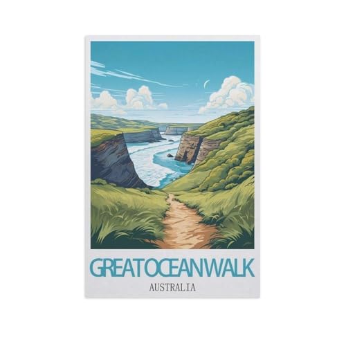 1000 Stück，Great Ocean Walk, Australien，Puzzle Für Erwachsene Lernspielzeug Für Kinder Kreative Spiele Unterhaltung Holz Puzzles Home Decor（75x50cm）-AI16 von GSBRSNTS