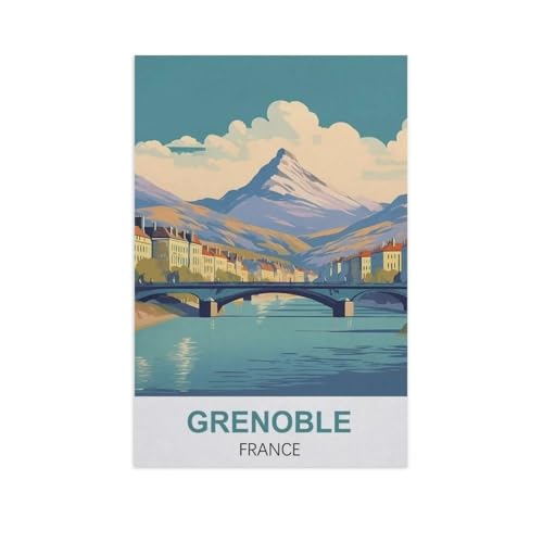 1000 Stück，Grenoble, Frankreich，Puzzle Für Erwachsene Lernspielzeug Für Kinder Kreative Spiele Unterhaltung Papier Puzzles Home Decor（50x70cm）-AN27 von GSBRSNTS